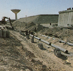 Water distribution system in Doha